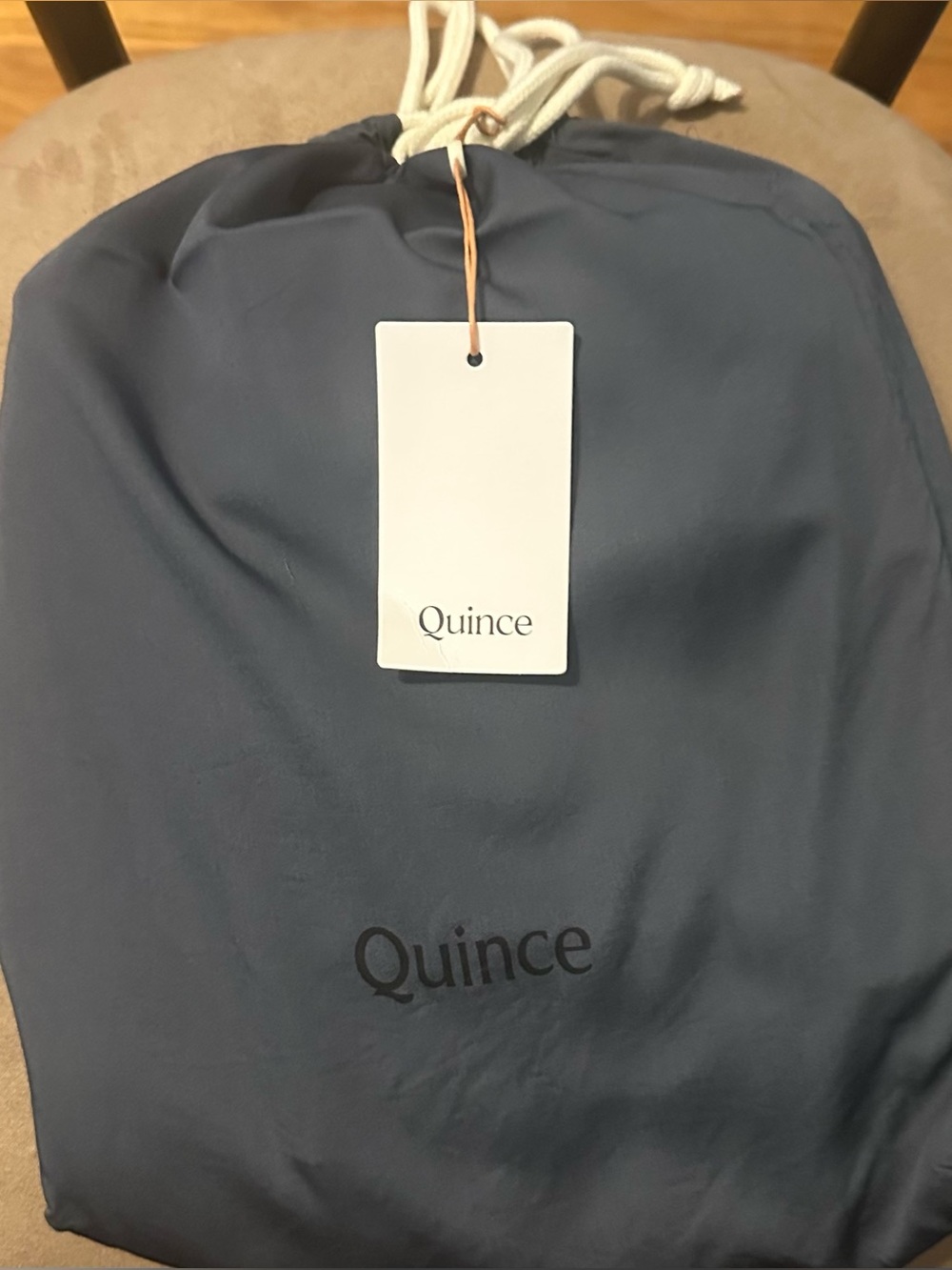 NWT Quince 100% Bamboo Twin XL Fitted Sheet Set Nightfall Fitted + Pillowcase